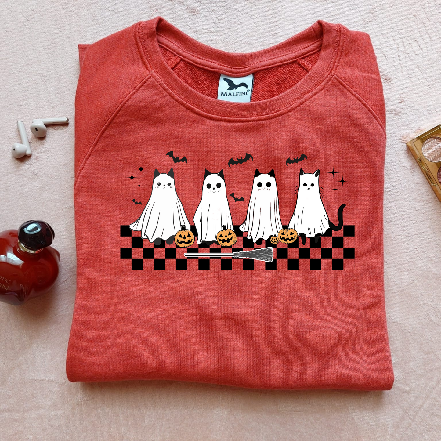 Bluză personalizată damă - Halloween - Boo Cats