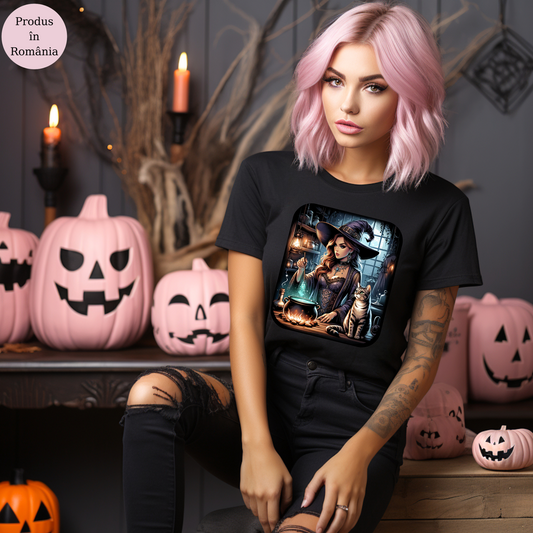Tricou personalizat damă - Halloween - Salem Witch
