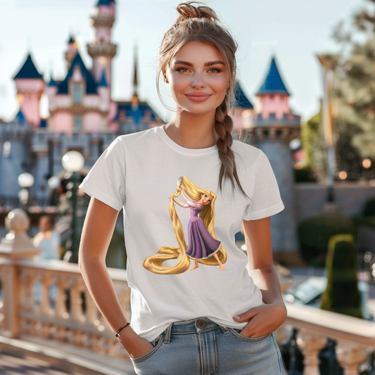 Tricou personalizat damă - Tangled - Funny Hair, I Don't Care