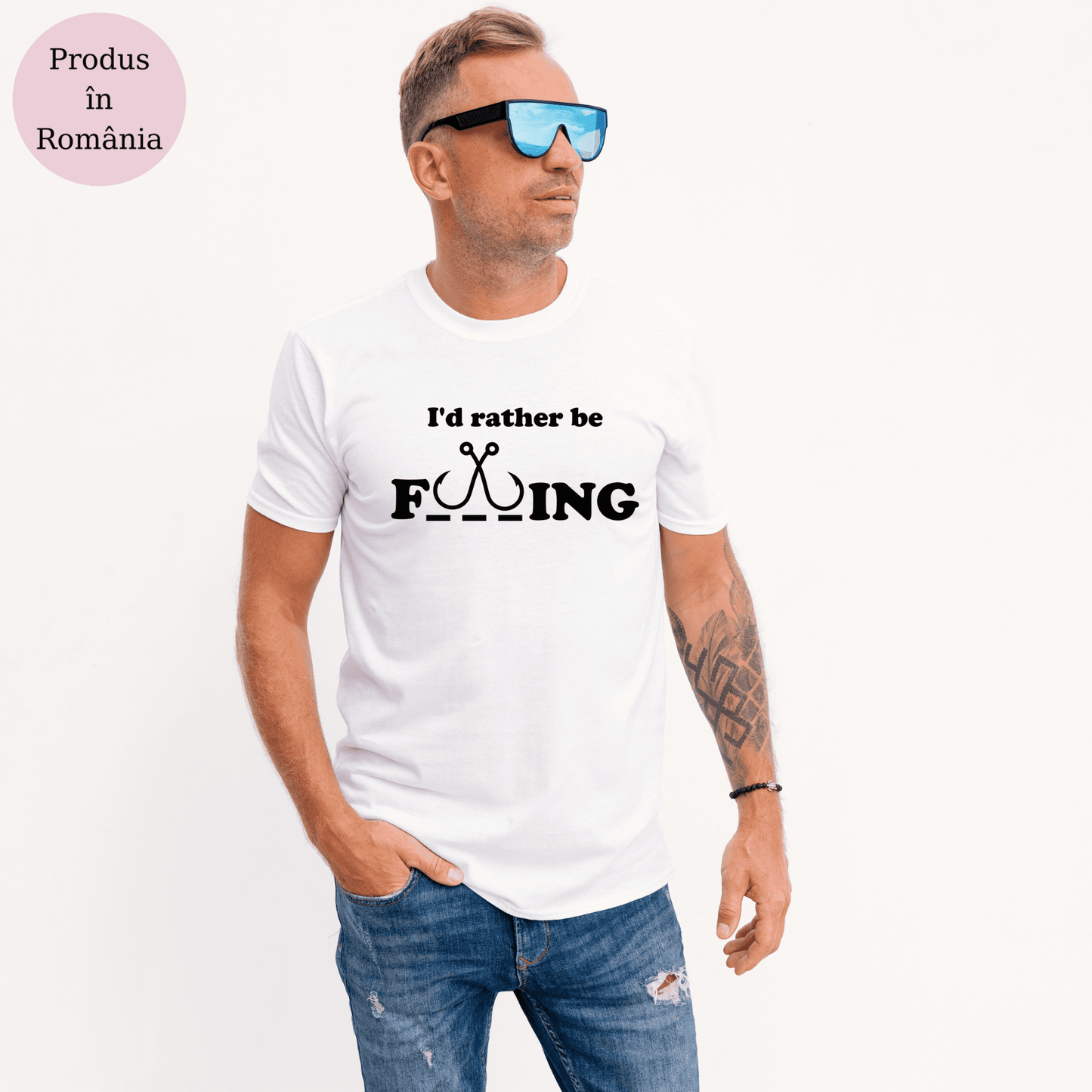 Tricou personalizat barbat - I'd Rather Be F_ _ _ing