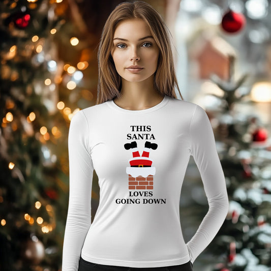 Tricou cu maneca lunga personalizat dama, Crăciun - This Santa