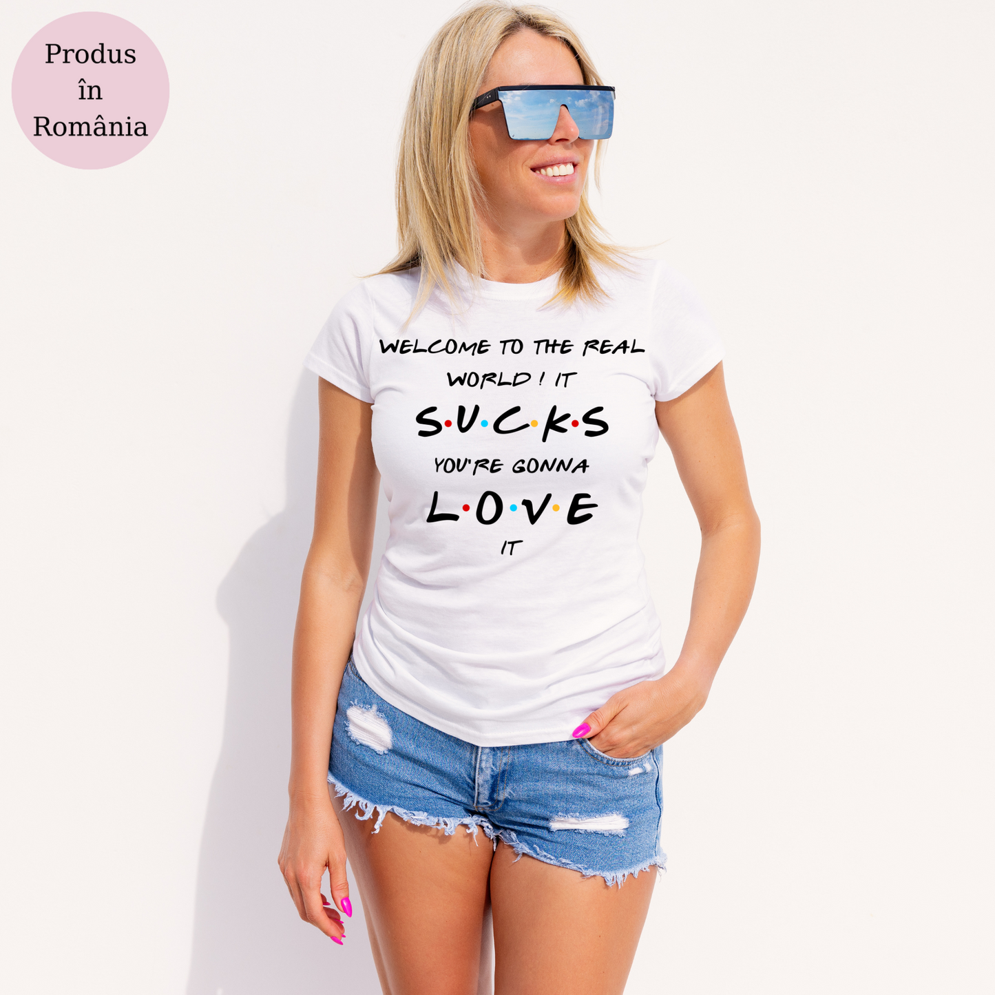 Tricou personalizat damă - Welcome To The Real World