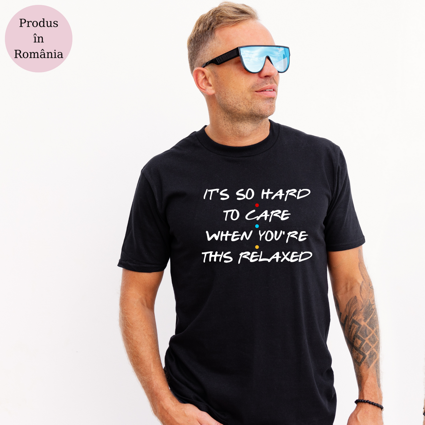Tricou personalizat barbat - Too Relaxed To Care