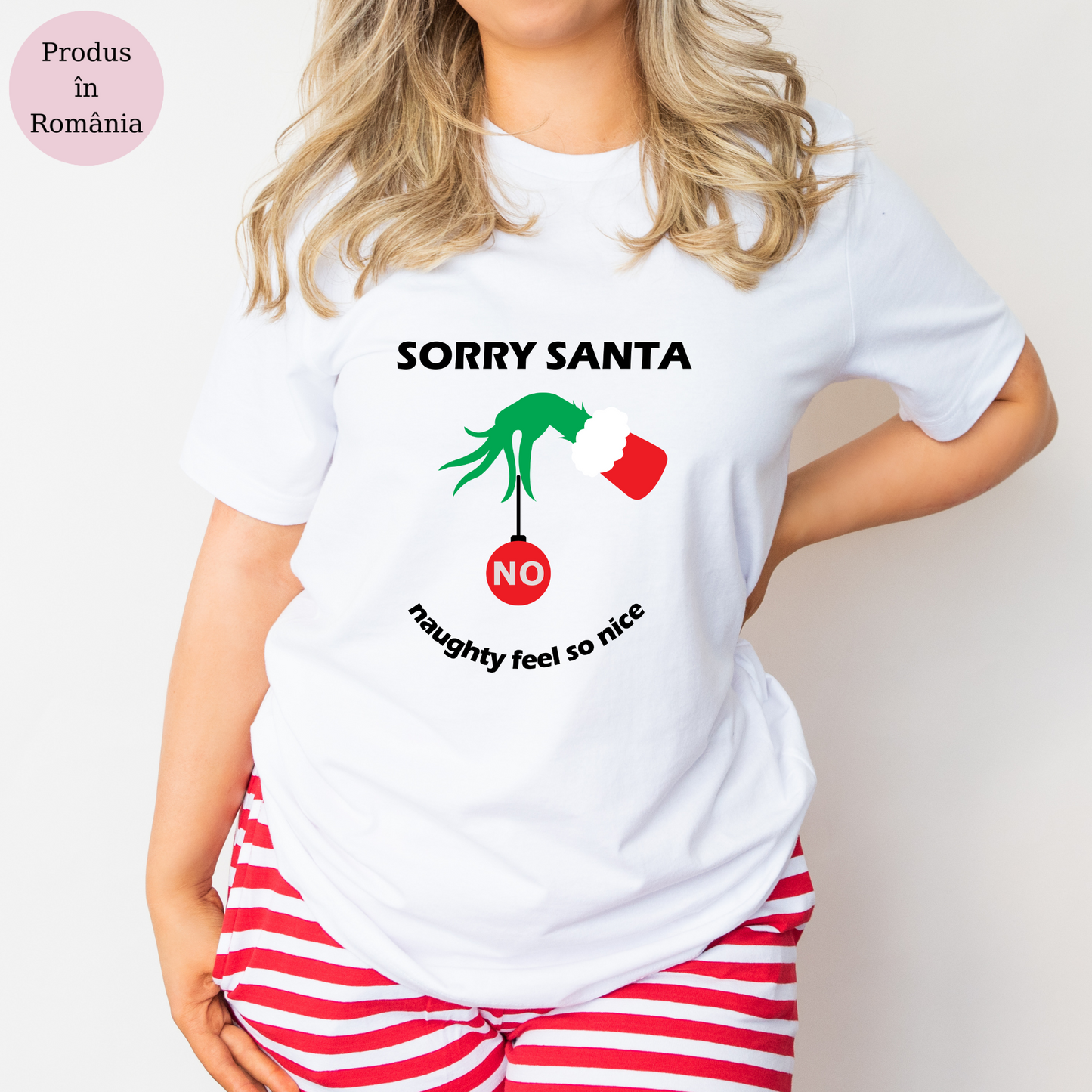Tricou personalizat Sorry Santa