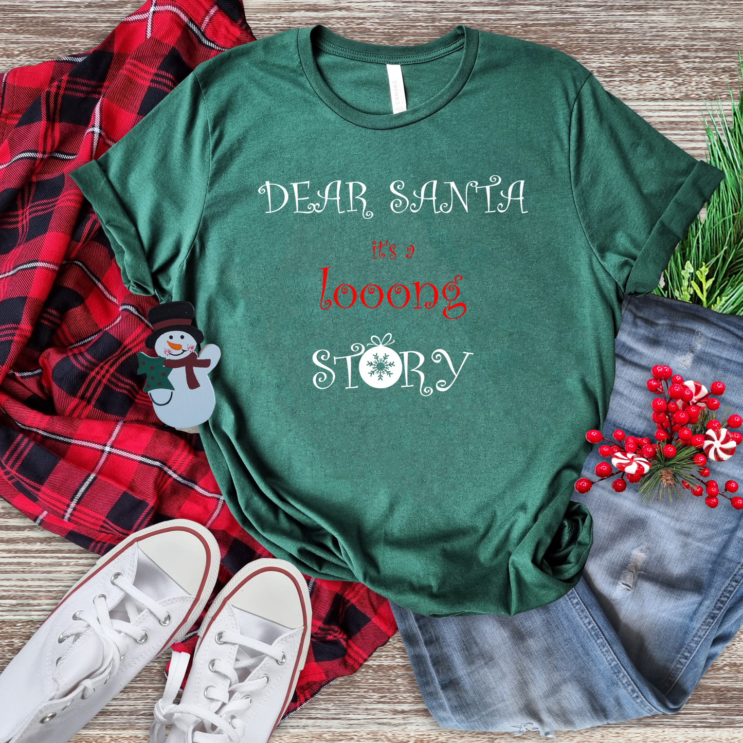 Tricou personalizat Dear Santa, It's a long story