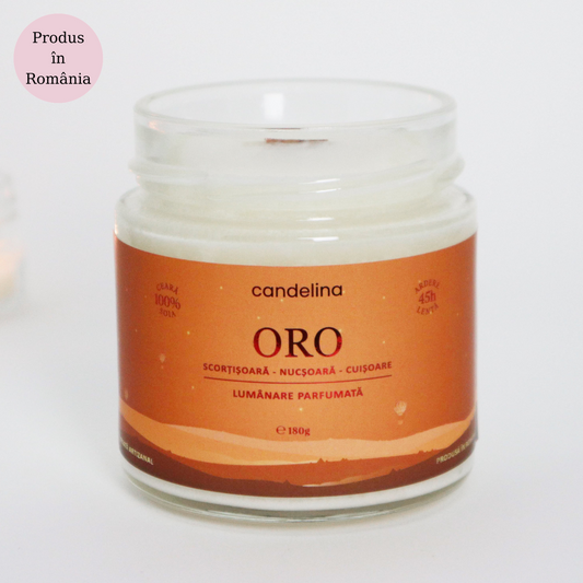 Lumânare naturală parfumată - Oro