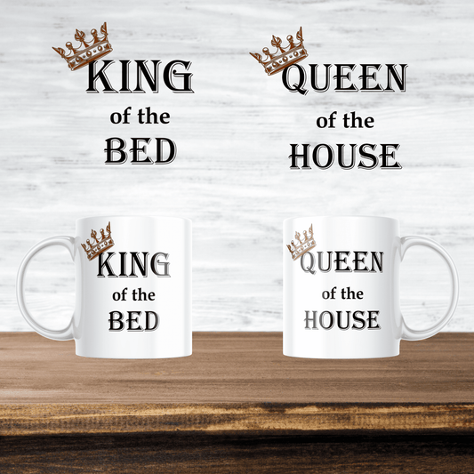 Set 2 căni cuplu - King & Queen